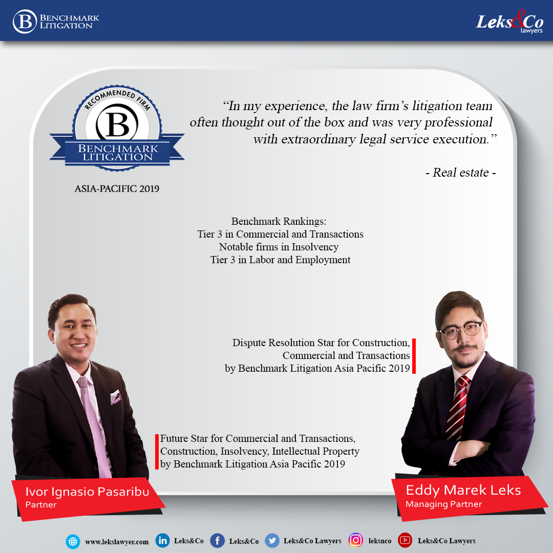 Indonesia Lawyers – Leks&Co Is Recommended By Benchmark Litigation Asia ...