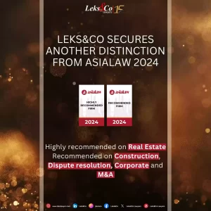 Leks&Co Secures Another Distinction from asialaw 2024